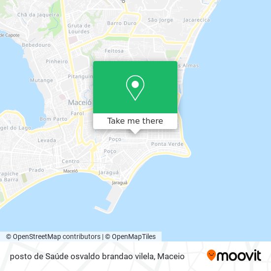 posto de Saúde osvaldo brandao vilela map