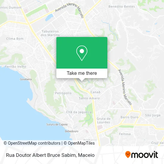 Rua Doutor Albert Bruce Sabim map