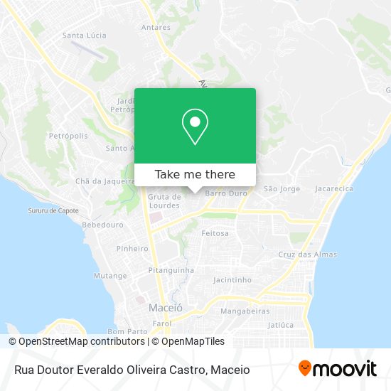 Rua Doutor Everaldo Oliveira Castro map