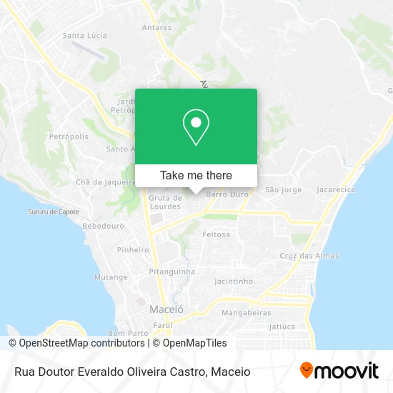 Rua Doutor Everaldo Oliveira Castro map
