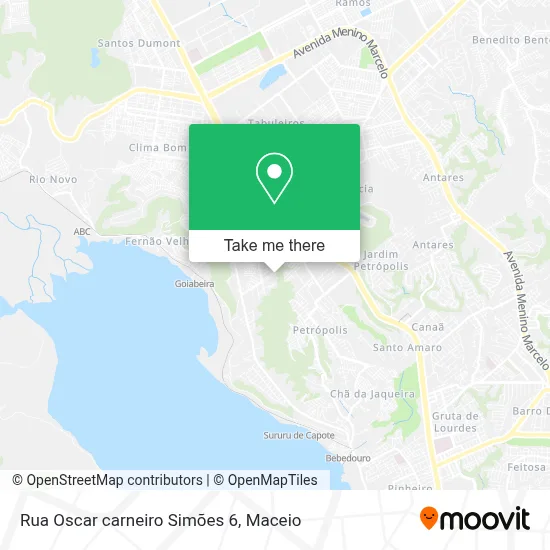 Rua Oscar carneiro Simões 6 map