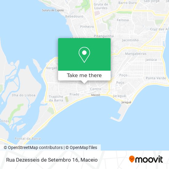 Mapa Rua Dezesseis de Setembro 16