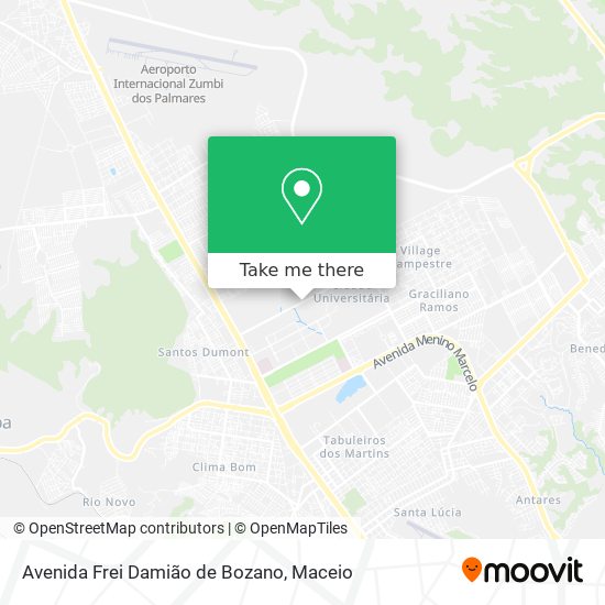 Avenida Frei Damião de Bozano map