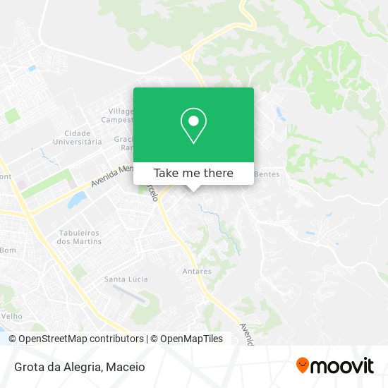 Grota da Alegria map