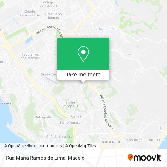 Mapa Rua Maria Ramos de Lima