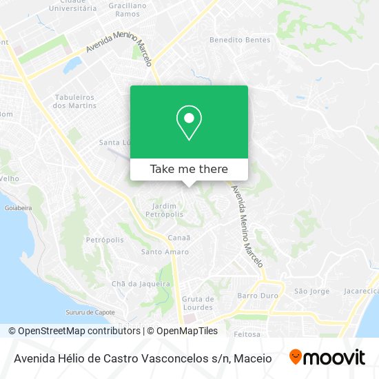 Avenida Hélio de Castro Vasconcelos s / n map