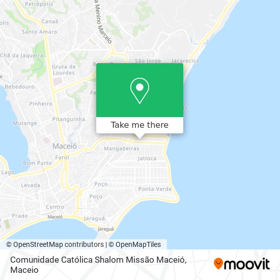 Comunidade Católica Shalom Missão Maceió map