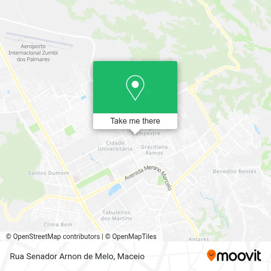 Rua Senador Arnon de Melo map