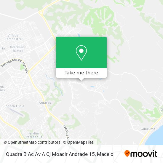 Mapa Quadra B Ac Av A Cj Moacir Andrade 15