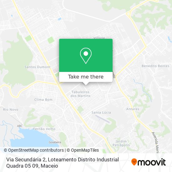 Via Secundária 2, Loteamento Distrito Industrial Quadra 05 09 map