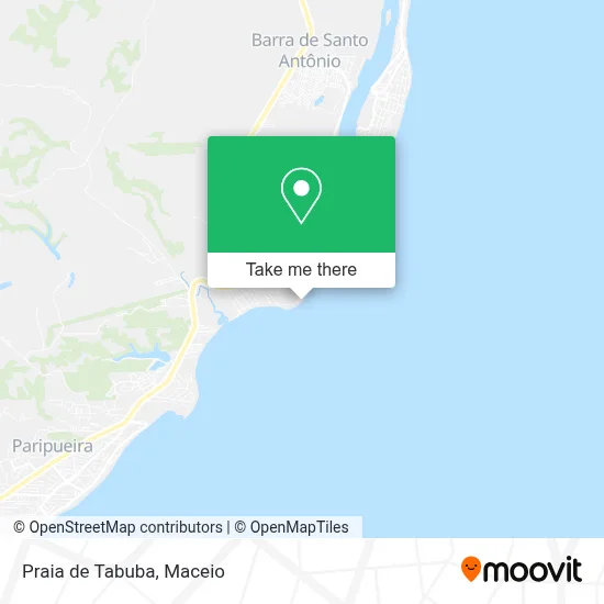 Praia de Tabuba map