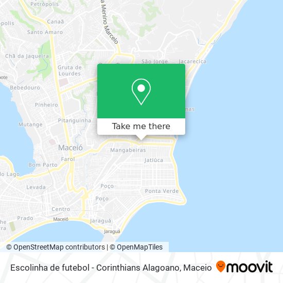 Escolinha de futebol - Corinthians Alagoano map