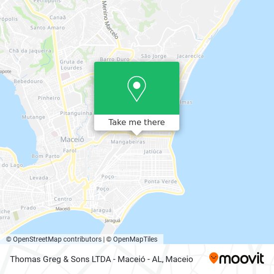 Mapa Thomas Greg & Sons LTDA - Maceió - AL