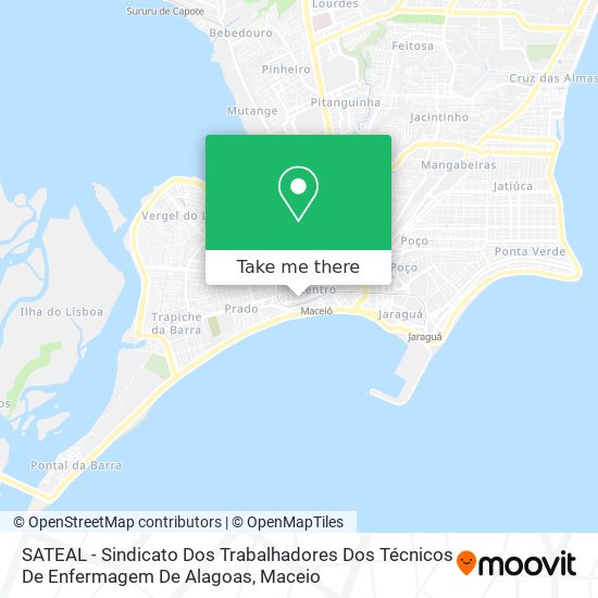 Mapa SATEAL - Sindicato Dos Trabalhadores Dos Técnicos De Enfermagem De Alagoas