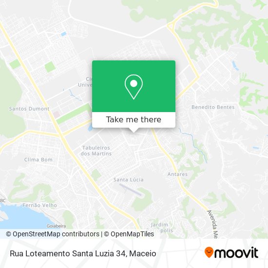 Rua Loteamento Santa Luzia 34 map