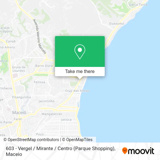 603 - Vergel / Mirante / Centro (Parque Shopping) map