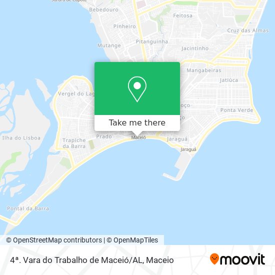 Mapa 4ª. Vara do Trabalho de Maceió / AL