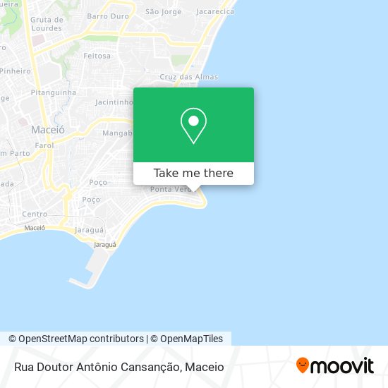 Rua Doutor Antônio Cansanção map