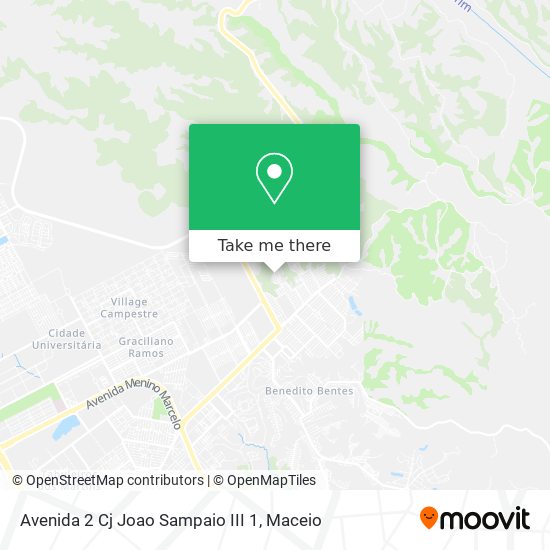 Mapa Avenida 2 Cj Joao Sampaio III 1