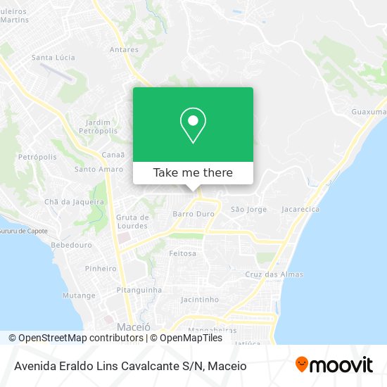 Mapa Avenida Eraldo Lins Cavalcante S / N