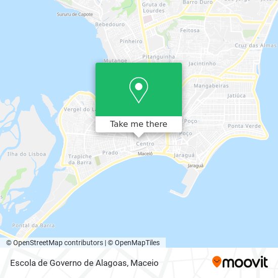 Mapa Escola de Governo de Alagoas