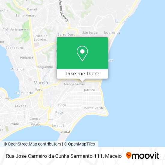 Mapa Rua Jose Carneiro da Cunha Sarmento 111