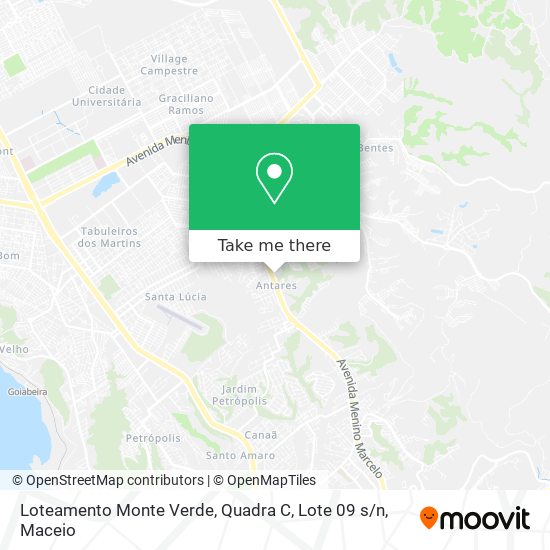 Mapa Loteamento Monte Verde, Quadra C, Lote 09 s / n