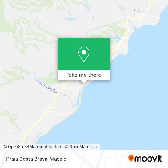 Mapa Praia Costa Brava