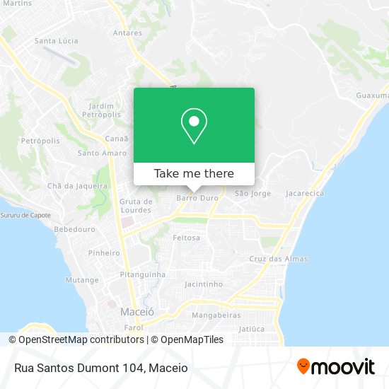 Mapa Rua Santos Dumont 104