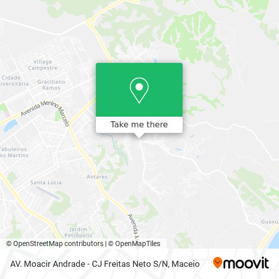 Mapa AV. Moacir Andrade - CJ Freitas Neto S / N