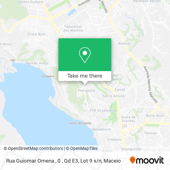 Rua Guiomar Omena , 0 , Qd E3, Lot 9 s / n map