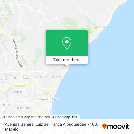 Mapa Avenida General Luiz de França Albuquerque 7100