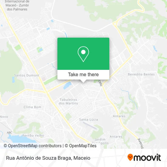 Rua Antônio de Souza Braga map