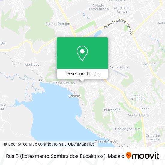 Mapa Rua B (Loteamento Sombra dos Eucalíptos)