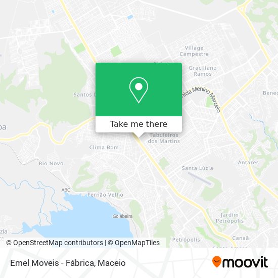 Mapa Emel Moveis - Fábrica