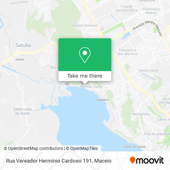 Mapa Rua Vereador Hermínio Cardoso 191