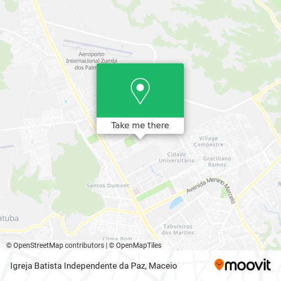 Igreja Batista Independente da Paz map