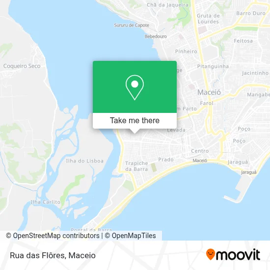 Rua das Flôres map