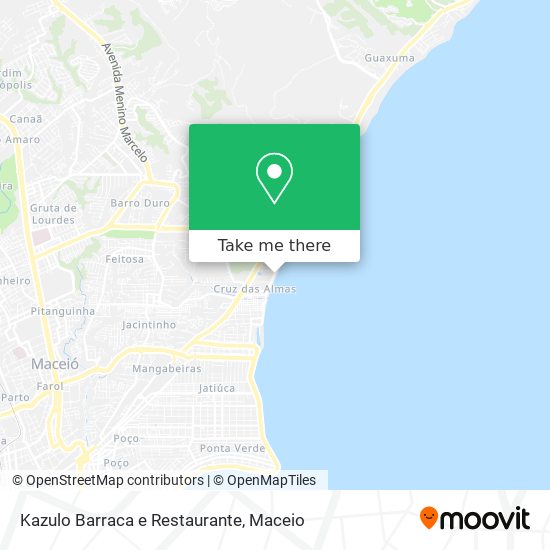 Kazulo Barraca e Restaurante map