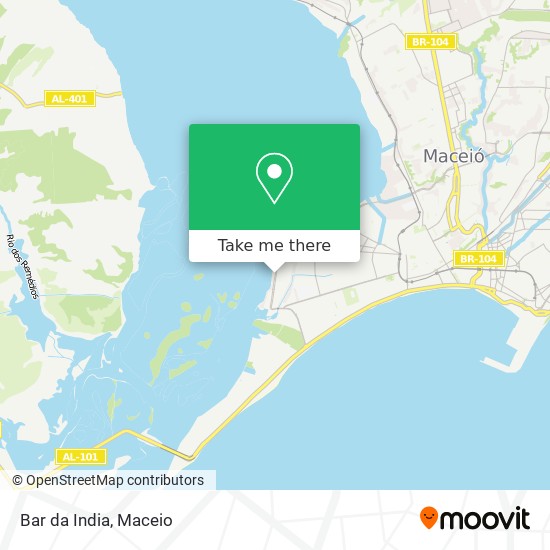 Mapa Bar da India