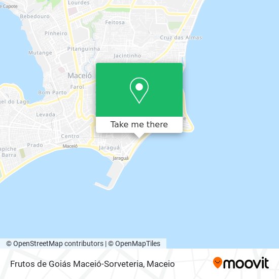 Mapa Frutos de Goiás Maceió-Sorveteria