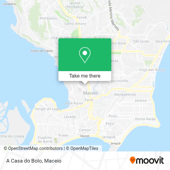 A Casa do Bolo map