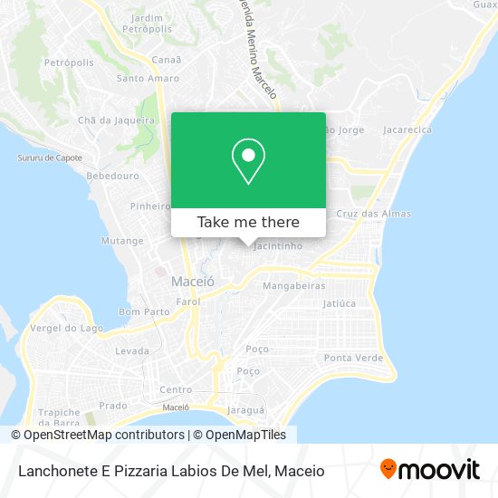 Lanchonete E Pizzaria Labios De Mel map