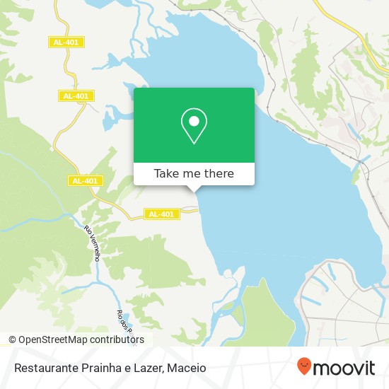 Mapa Restaurante Prainha e Lazer, Rua João Navarro Coqueiro Seco Coqueiro Seco-AL 57140-000