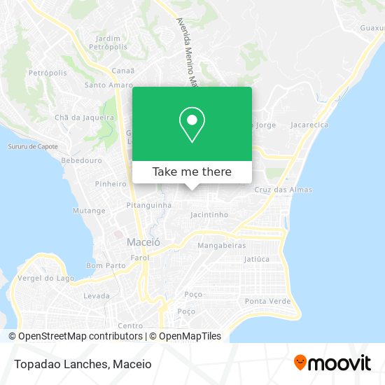 Topadao Lanches map