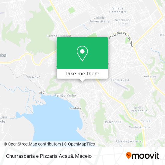 Churrascaria e Pizzaria Acauã map