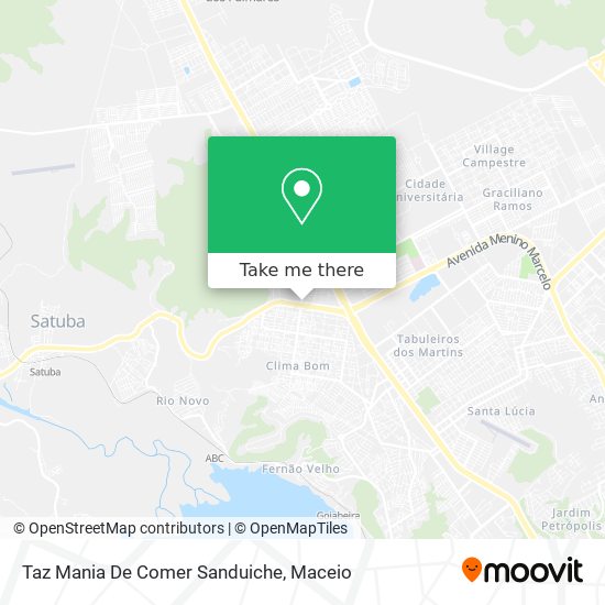 Taz Mania De Comer Sanduiche map