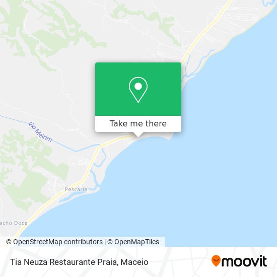 Mapa Tia Neuza Restaurante Praia