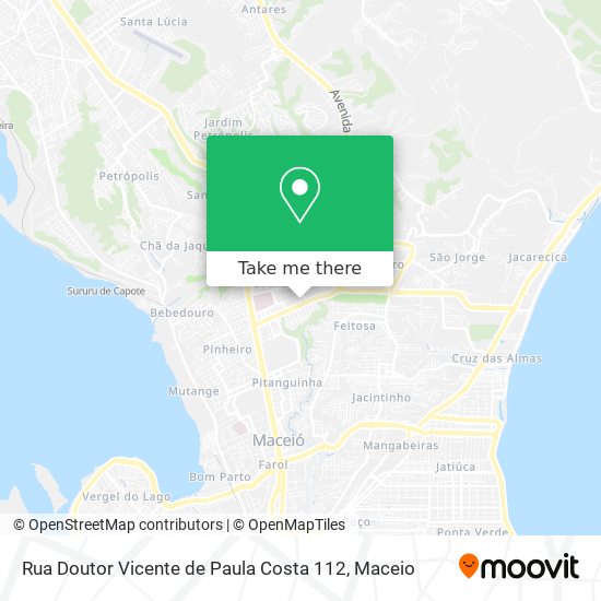 Mapa Rua Doutor Vicente de Paula Costa 112