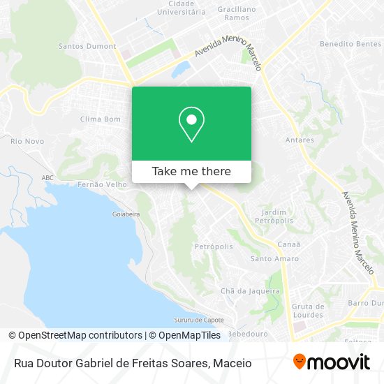 Mapa Rua Doutor Gabriel de Freitas Soares